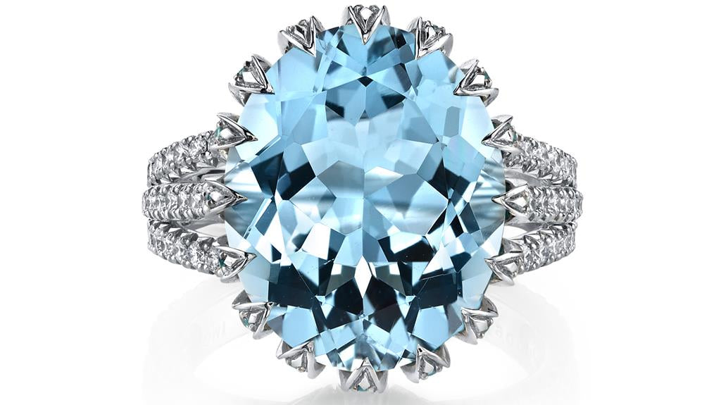 Omi Prive aquamarine ring