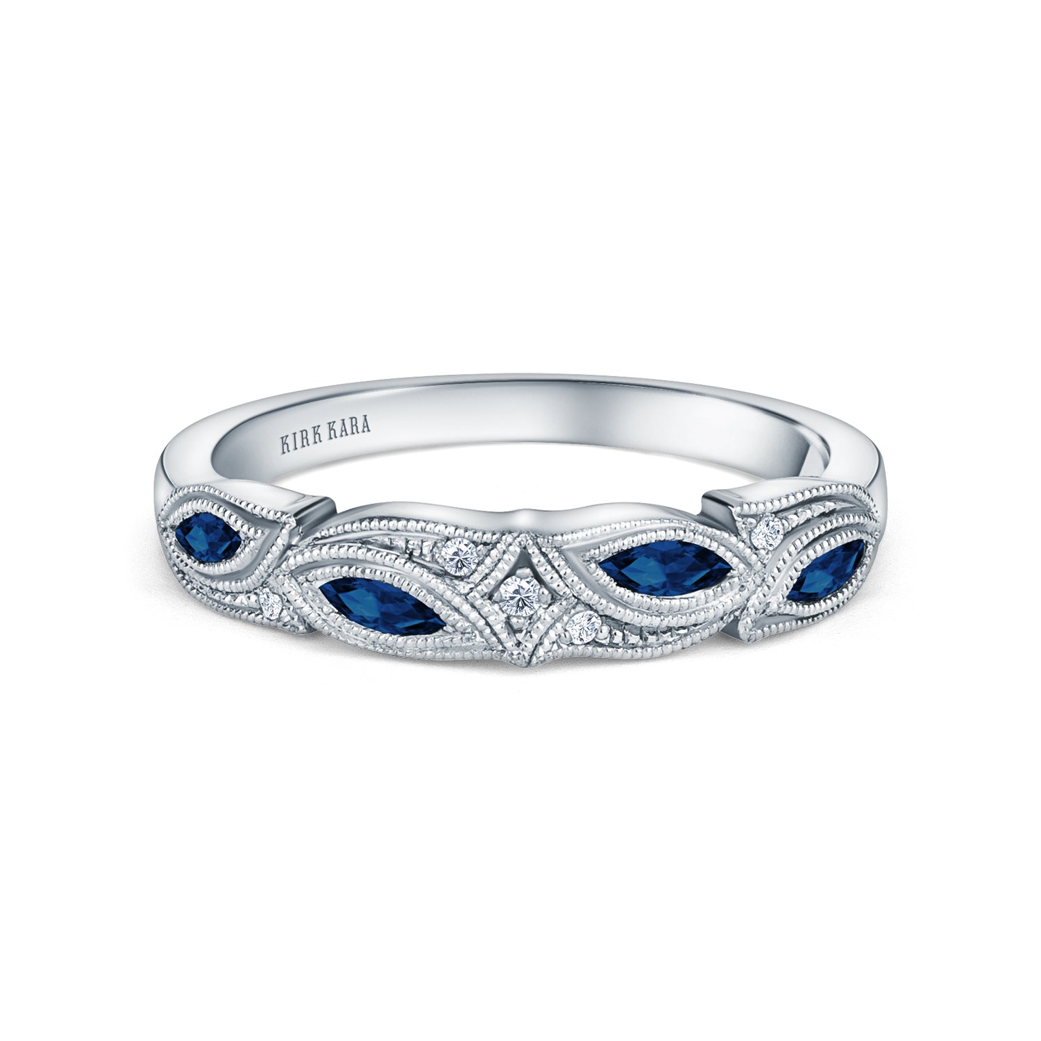 Kirk Kara - Blue Sapphires, Diamonds and 14K White Gold 