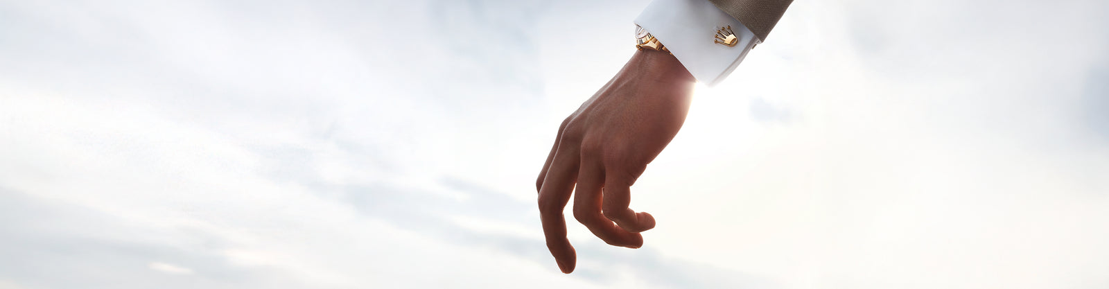 Close-up view of a Rolex timepiece