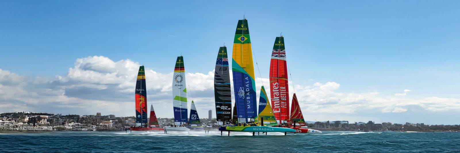 Ultralight aerodynamic catamarans. Spectacular races on the seas across five continents. A unique experience for the public. The Rolex SailGP Championship, with Rolex as Title Partner and Official Timepiece, has revolutionized yacht racing and propelled competitive sailing into the future.