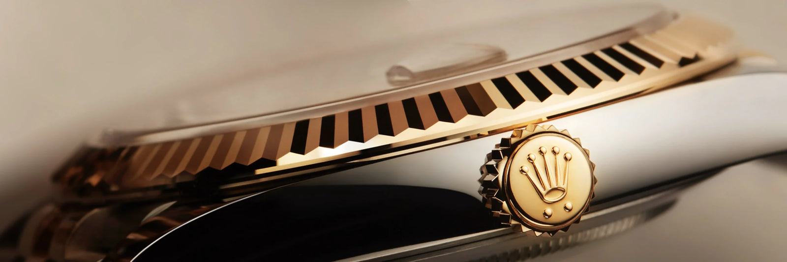 Close-up view of a Rolex timepiece