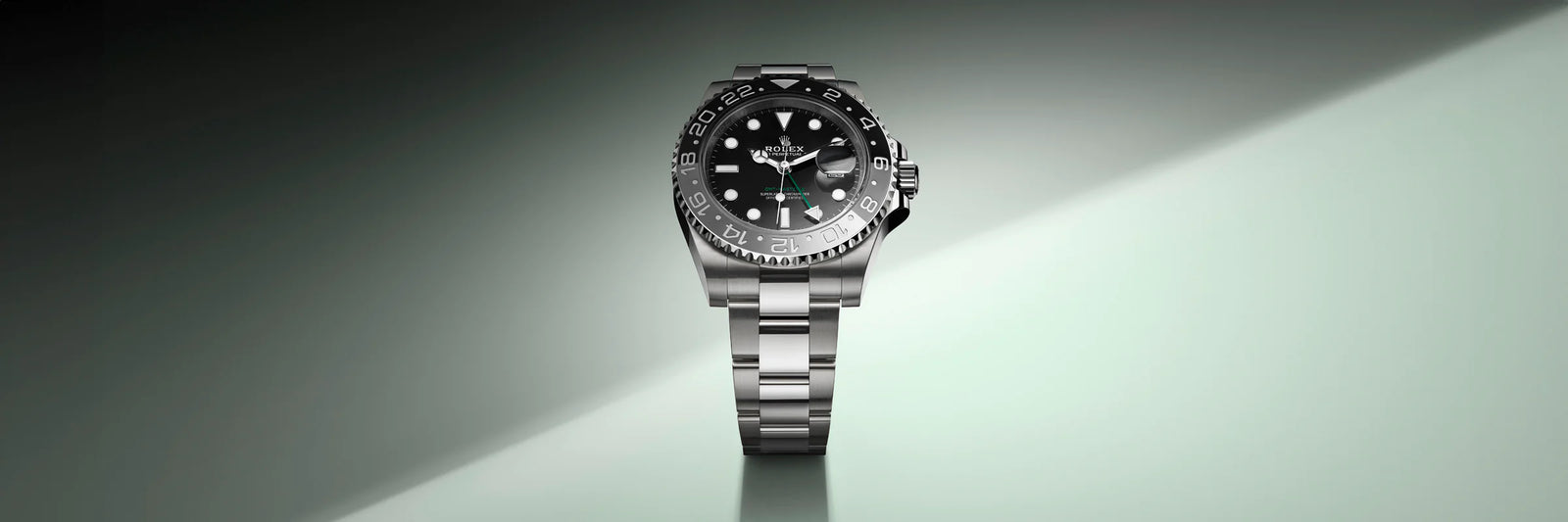 Close-up view of a Rolex timepiece
