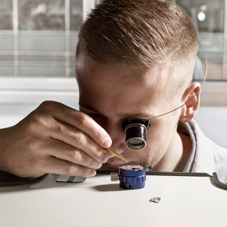 Close-up view of a Rolex timepiece