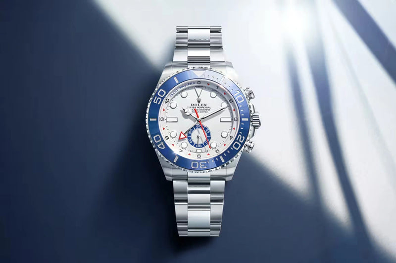 Close-up view of a Rolex timepiece