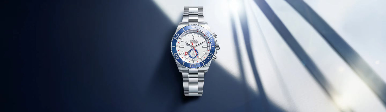 Close-up view of a Rolex timepiece